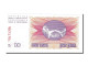 Billet, Bosnia - Herzegovina, 10 Dinara, 1992, 1992-07-01, NEUF - Bosnia Erzegovina