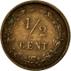 Monnaie, Pays-Bas, William III, 1/2 Cent, 1884, TTB, Bronze, KM:109.1 - 1849-1890: Willem III.