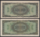 Griechenland - Greece 2 Stück á 500.000 Dr. 1944 Pick 126a + B XF+ (2+)  (25800 - Grecia