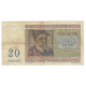 Billet, Belgique, 20 Francs, 1956, 1956-04-03, KM:132b, TB - 20 Franchi