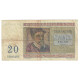 Billet, Belgique, 20 Francs, 1956, 1956-04-03, KM:132b, TB - 20 Francos