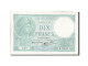 Billet, France, 10 Francs, 10 F 1916-1942 ''Minerve'', 1940, 1940-11-14, TTB - 10 F 1916-1942 ''Minerve''