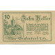 Billet, Autriche, Grafendorf, 10 Heller, Eglise 1920-10-31, SPL, Mehl:FS 682a - Oesterreich