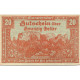 Billet, Autriche, Mannersdorf, 20 Heller, Ruine 1920-12-31, SPL, Mehl:FS 577a - Austria