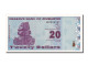 Billet, Zimbabwe, 20 Dollars, 2009, 2009-02-02, NEUF - Zimbabwe