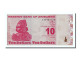 Billet, Zimbabwe, 10 Dollars, 2009, 2009-02-02, NEUF - Zimbabwe