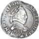 Monnaie, France, Henri III, 1/2 Franc Au Col Plat, 1588, Bordeaux, TTB, Argent - 1574-1589 Henri III