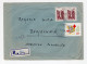 1962. YUGOSLAVIA,CROATIA,SPLIT RECORDED COVER TO BANJA LUKA,RED CROSS TBC,ANTI TUBERCULOSIS WEEK ADDITIONAL STAMP - Cartas & Documentos