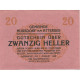 Billet, Autriche, Nussdorf, 20 Heller, Eglise 1920-11-30, SPL, Mehl:FS 677a - Austria
