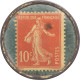 Monnaie, France, Anisette Marie Brizard, Timbre-monnaie 10 Centimes, TTB+, Iron - Monétaires / De Nécessité