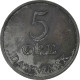 Danemark, Frederik IX, 5 Øre, 1961, Copenhagen, TTB, Zinc - Dänemark