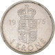 Monnaie, Danemark, Margrethe II, Krone, 1976, Copenhagen, TTB+, Cupro-nickel - Danemark