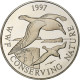 Îles Falkland, Elizabeth II, 50 Pence, WWF, Albatros, 1997, Proof, Argent - Falklandeilanden