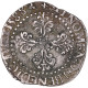 Monnaie, France, Henri III, 1/2 Franc Au Col Plat, 1588, La Rochelle, TTB - 1574-1589 Heinrich III.