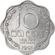 Monnaie, Sri Lanka, 10 Cents, 1991, SPL, Aluminium, KM:140a - Sri Lanka