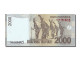 Billet, Indonésie, 2000 Rupiah, 2009, NEUF - Indonesia