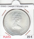 CR3063 MONEDA CANADÁ 5 DOLARES 1975 MBC PLATA - Autres – Amérique