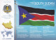 SOUTH SUDAN Cancelled Unadressed 2022 Flags Of The World Postcard FOTW 100 SSP  Overprint Stamp & Südsudan Soudan Du Sud - Omslagen