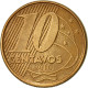 Monnaie, Brésil, 10 Centavos, 2010, TTB+, Bronze Plated Steel, KM:649.2 - Brazilië