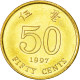 Monnaie, Hong Kong, Elizabeth II, 50 Cents, 1997, SUP, Brass Plated Steel, KM:68 - Hong Kong