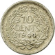 Monnaie, Pays-Bas, Wilhelmina I, 10 Cents, 1944, TB+, Argent, KM:163 - 10 Cent