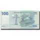 Billet, Congo Democratic Republic, 100 Francs, 31.07.2007, KM:98a, NEUF - Democratic Republic Of The Congo & Zaire