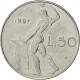 Monnaie, Italie, 50 Lire, 1967, Rome, TTB, Stainless Steel, KM:95.1 - 50 Liras