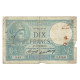 France, 10 Francs, Minerve, 1936, 1936-12-17, B+, Fayette:6.17, KM:73e - 10 F 1916-1942 ''Minerve''