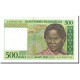 Billet, Madagascar, 500 Francs = 100 Ariary, 1994-1995, Undated (1994), KM:75a - Madagaskar