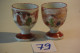 C79 2 Très Anciens Coquetiers Asiatique Poinçonnés :!!! - Egg Cups