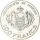 Monnaie, Monaco, Rainier III Et Albert, 100 Francs, 1982, ESSAI, SPL, Argent - 1960-2001 Nouveaux Francs
