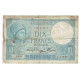 France, 10 Francs, Minerve, 1940, 1940-10-17, TB, Fayette:07.17, KM:84 - 10 F 1916-1942 ''Minerve''