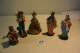 C79 5 Sujets De Crèche Old Christmas - Weihnachtskrippen