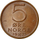 Monnaie, Norvège, Olav V, 5 Öre, 1973, SPL, Bronze, KM:415 - Norvège