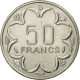 Monnaie, États De L'Afrique Centrale, 50 Francs, 1976, Paris, TTB, Nickel - República Centroafricana