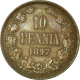 Monnaie, Finlande, Nicholas II, 10 Pennia, 1897, TTB, Cuivre, KM:14 - Finlande