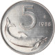 Monnaie, Italie, 5 Lire, 1988, Rome, TTB+, Aluminium, KM:92 - 5 Lire