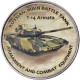 Monnaie, Zimbabwe, Shilling, 2020, Tanks - T-14 Armata, SPL, Nickel Plated Steel - Simbabwe