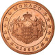 Monaco, Euro Cent, 2005, BE, FDC, Copper Plated Steel, Gadoury:MC172, KM:167 - Monaco