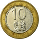 Monnaie, Kenya, 10 Shillings, 2010, TB+, Bi-Metallic, KM:35.2 - Kenia