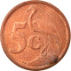 Monnaie, Afrique Du Sud, 5 Cents, 2004, TB+, Copper Plated Steel, KM:325 - South Africa