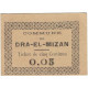 Billet, Algeria, 5 Centimes, N.D, 1917, 1917-02-27, SUP - Argelia