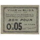 Billet, Algeria, 5 Centimes, Blason, 1916, 1916-10-05, TTB+ - Algérie