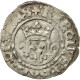 France, Charles VI, Florette, 1417, Tours, Billon, TTB, Duplessy:387A - 1380-1422 Carlos VI El Bien Amado