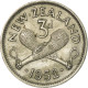 Monnaie, Nouvelle-Zélande, George VI, 3 Pence, 1952, TTB, Copper-nickel, KM:15 - Nuova Zelanda