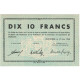 France, Mulhouse, 10 Francs, 1940, SPL - Bonos