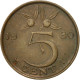 Monnaie, Pays-Bas, Juliana, 5 Cents, 1980, TTB+, Bronze, KM:181 - 1948-1980 : Juliana