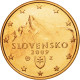 Slovaquie, 5 Euro Cent, 2009, FDC, Copper Plated Steel, KM:97 - Slowakije