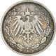 Monnaie, GERMANY - EMPIRE, 1/2 Mark, 1905, Karlsruhe, TTB, Argent, KM:17 - 1/2 Mark