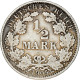 Monnaie, GERMANY - EMPIRE, 1/2 Mark, 1905, Karlsruhe, TTB, Argent, KM:17 - 1/2 Mark